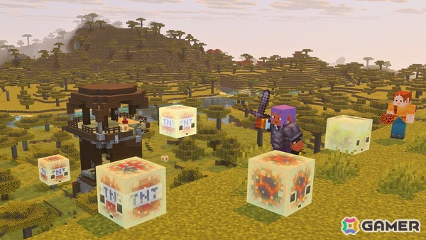 「Minecraft」に“硫黄の洞窟”バイオームや不思議な新モブ“サルファー キューブ”が登場!ゲームドロップ「Chaos Cubed」が配信の画像