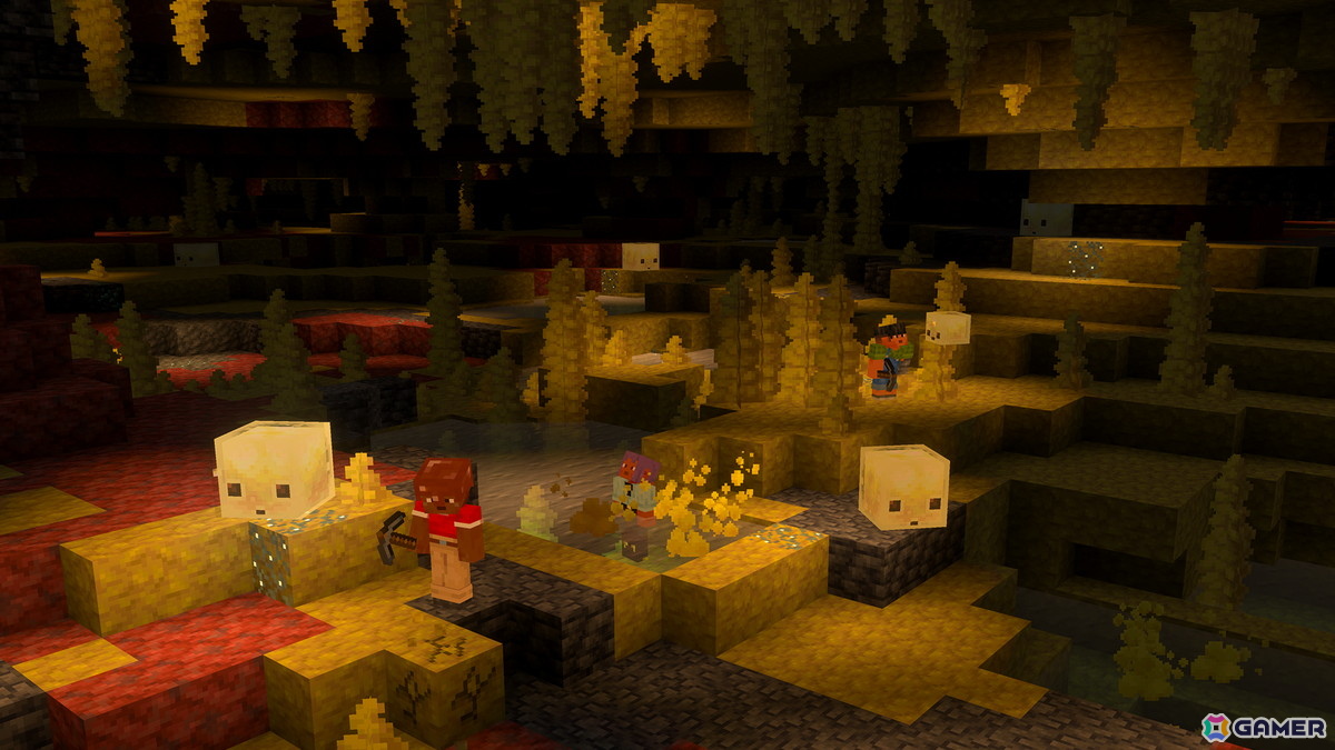 「Minecraft」に“硫黄の洞窟”バイオームや不思議な新モブ“サルファー キューブ”が登場！ゲームドロップ「Chaos Cubed」が配信の画像3