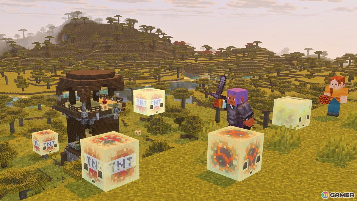 「Minecraft」に“硫黄の洞窟”バイオームや不思議な新モブ“サルファー キューブ”が登場！ゲームドロップ「Chaos Cubed」が配信の画像4