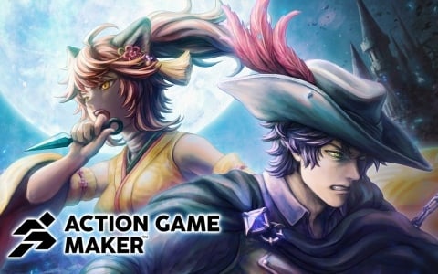 「ACTION GAME MAKER」正式発売1周年を記念したバージョン1.3がリリース!シリーズ初となる3D背景を使った2.5Dゲームを制作する機能が実装