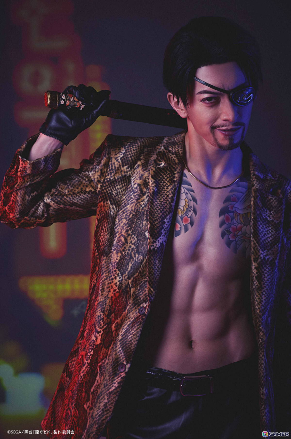 「舞台『龍が如く』-神室町八犬伝-」桐生一馬、真島吾朗、冴島大河のキャラクタービジュアルが解禁!キャストコメントも到着の画像