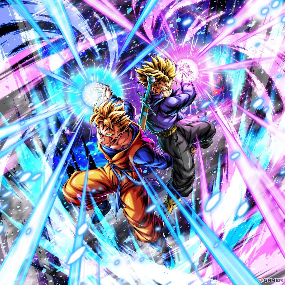 「ドラゴンボール レジェンズ」に「超サイヤ人 トランクス:青年期&孫悟飯」と「超サイヤ人ゴッド シャレット」が登場!8周年第2弾の新キャラクター情報が公開の画像