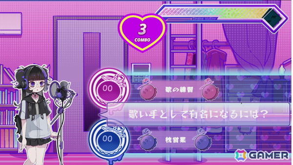 ネットアーティストを目指す“スミレちゃん”の人生選択リズムADV「One Song, One Life」が2026年内にリリース！Steam Nextフェスで体験版を配信中の画像