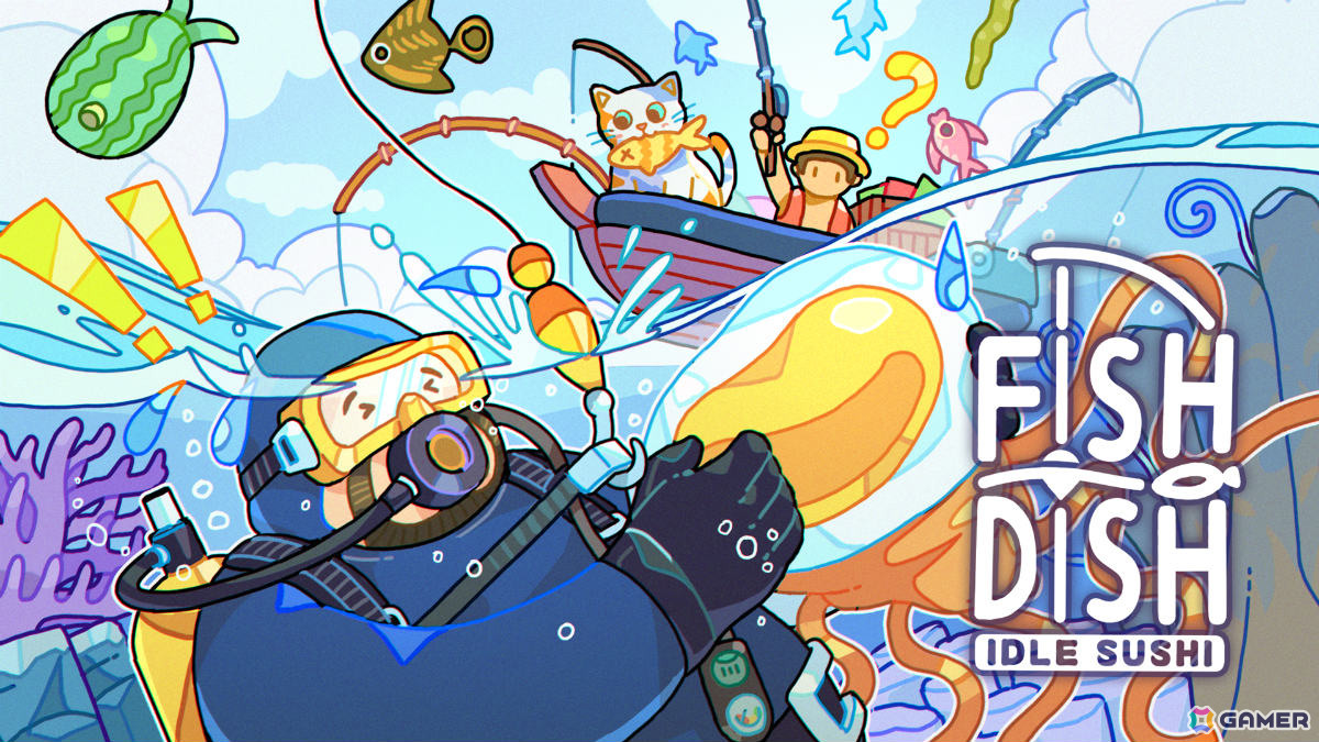 「Fish to Dish: Idle Sushi」1周年記念大型アップデートで「デイヴ・ザ・ダイバー」とコラボ！デイヴが定期的にブルーホールに潜って魚を捕ってくれるの画像1