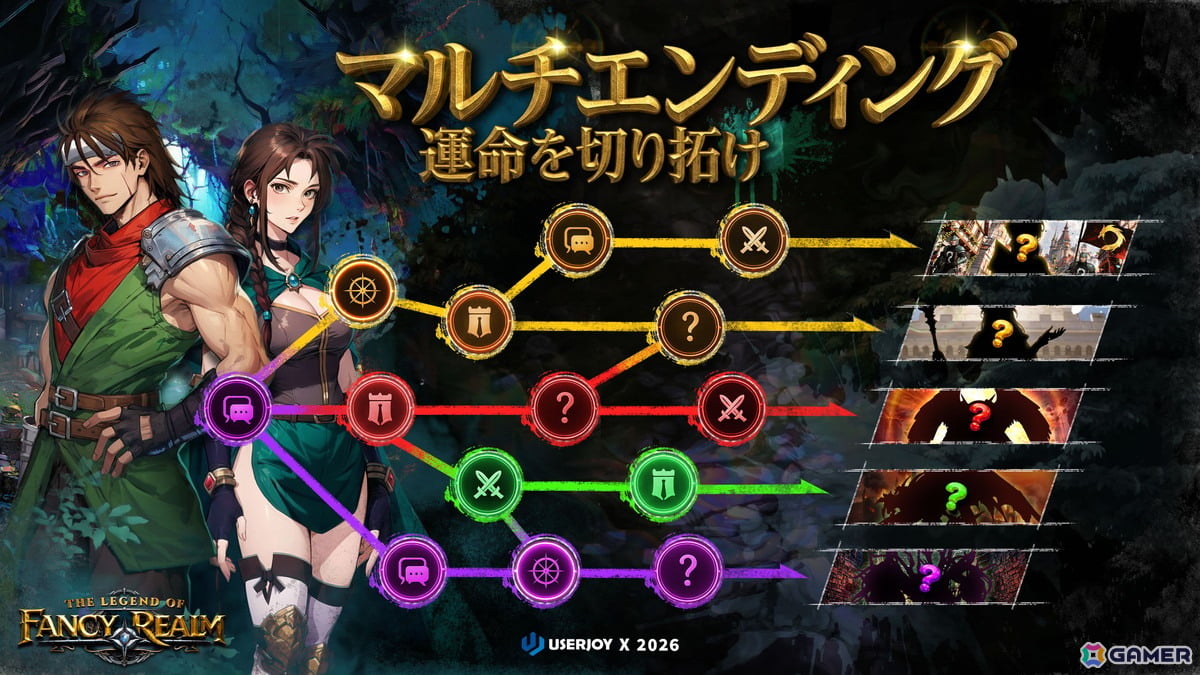 「幻世録 リメイク」ではマルチエンディングを実装!特定の条件を満たせばシナリオ分岐と運命の展開が触発されるの画像