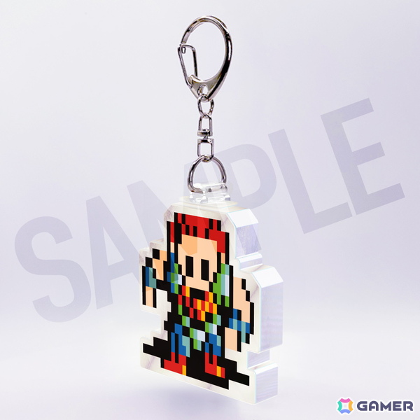 「ドラゴンスレイヤー英雄伝説」8bitレトロゲーム風のピクセルアートで描かれたキャラクター、ロゴのアクスタ/キーホルダーが予約受付開始!の画像