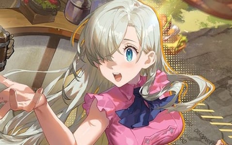 「ドラゴンブラッド：スレイヤーズ学院」とアニメ「七つの大罪」のコラボがスタート！SSRパートナー・エリザベスとメリオダスが登場