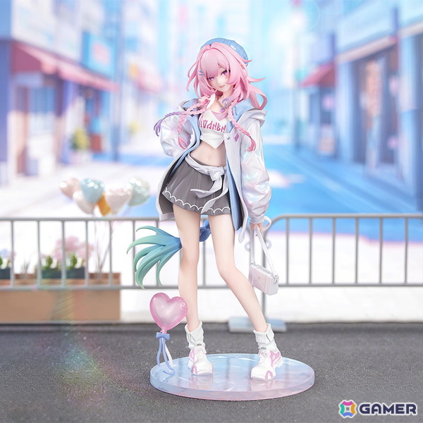 「崩壊：スターレイル」より「キュレネ 素敵な休日 Ver.」が1/8スケールフィギュアとなって登場！ブルーとピンクを基調とした台座にはキュレネのサインをデザインの画像1