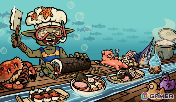 「へいお待ち！ゴブリン寿司」に新ロケーション「沈没船レストラン」やエンドレスモードを追加するアップデートが配信！の画像1