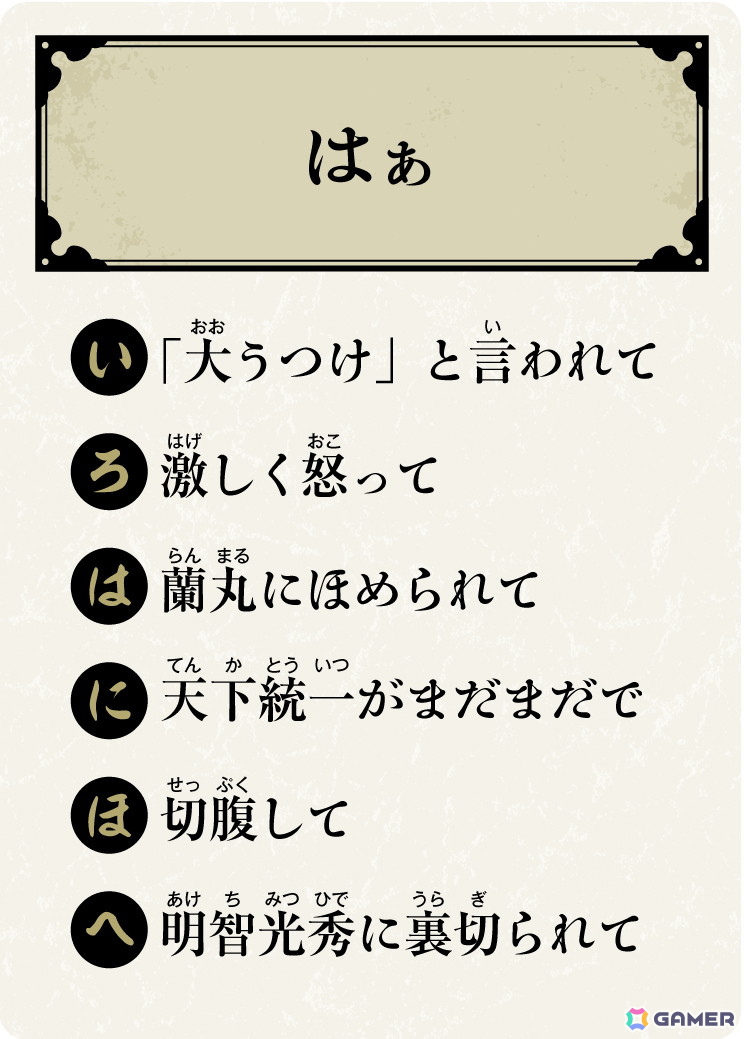 「信長のはぁって言うゲーム」が7月2日に発売！「敵は本能寺にあり」や「いざ、出陣！」などの名台詞がお題に収録の画像2