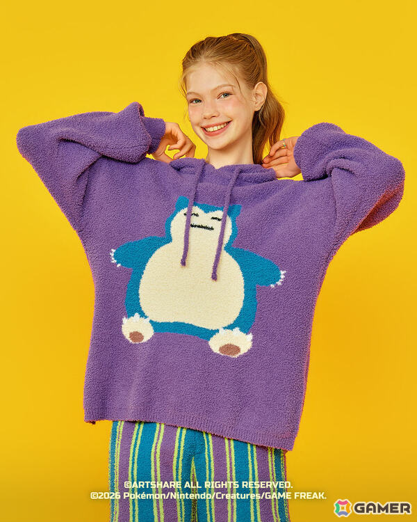 wiggle wiggleのポケモンデザインアイテムが登場！ピカチュウ、メタモン、カビゴン、イーブイのフード付きパジャマセットなどがラインナップの画像4