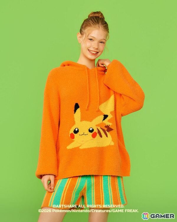 wiggle wiggleのポケモンデザインアイテムが登場！ピカチュウ、メタモン、カビゴン、イーブイのフード付きパジャマセットなどがラインナップの画像5
