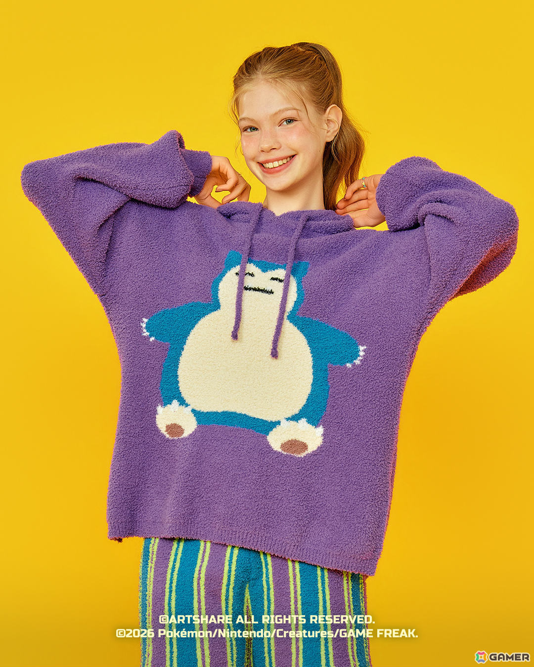 wiggle wiggleのポケモンデザインアイテムが登場！ピカチュウ、メタモン、カビゴン、イーブイのフード付きパジャマセットなどがラインナップの画像