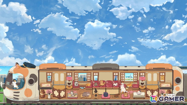 猫たちとの旅を楽しむ放置ゲーム「ネコの車掌さん」体験版がSteamで公開!配信コメントと連携した機能も楽しめるの画像