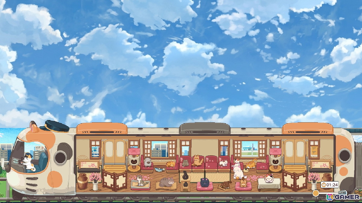 猫たちとの旅を楽しむ放置ゲーム「ネコの車掌さん」体験版がSteamで公開！配信コメントと連携した機能も楽しめるの画像1