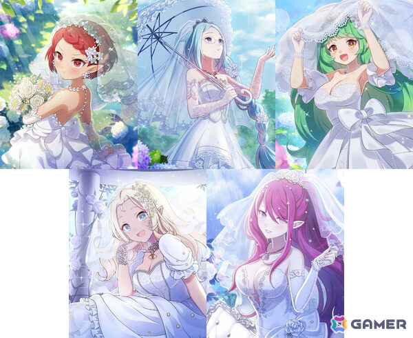 「ごまおつ」純白のドレスを着た悪魔たちがウェディングイベント「誓いの鐘は雨に鳴る～純白の悪魔たち～」やガチャに登場！の画像7