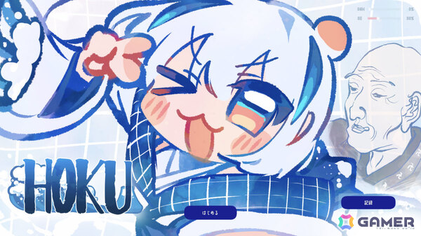 葛飾北斎が美少女ライバーに！？もう一度神絵師を目指す浮世絵選択ADV「美少女浮世絵師-HOKU」がunityroomで無料配信の画像1