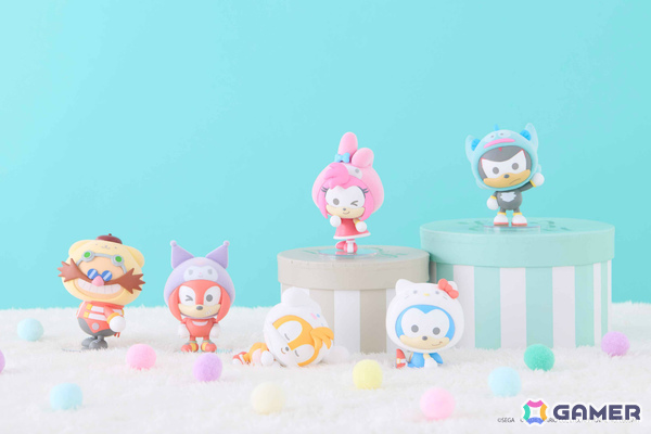 「SONIC ＆ FRIENDS」×「サンリオキャラクターズ」のコラボ商品「ふわふわフィギュア（Enjoy／Relax）」が登場！の画像2