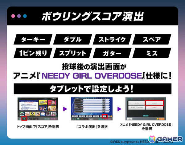 アニメ「NEEDY GIRL OVERDOSE」×ラウンドワンのコラボが6月25日より各店舗で開催！超てんちゃん、あめちゃん、かちぇの描きおろしグッズを販売の画像13