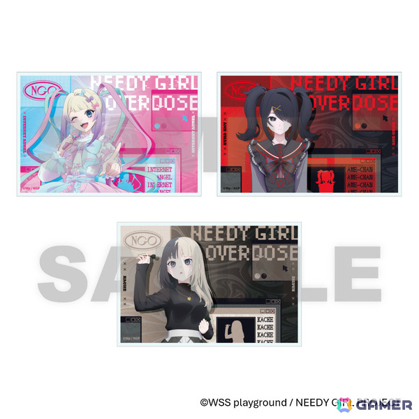 アニメ「NEEDY GIRL OVERDOSE」×ラウンドワンのコラボが6月25日より各店舗で開催！超てんちゃん、あめちゃん、かちぇの描きおろしグッズを販売の画像6