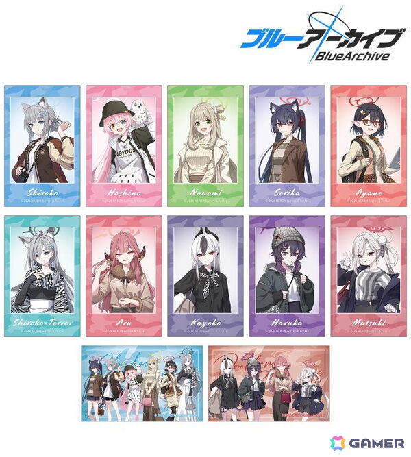 「ブルアカ」と東武動物公園のコラボアイテムの受注がスタート！描き起こしイラストを使用したTシャツやBIGタペストリーなどがラインナップの画像5