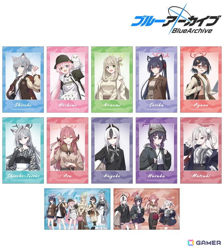 「ブルアカ」と東武動物公園のコラボアイテムの受注がスタート！描き起こしイラストを使用したTシャツやBIGタペストリーなどがラインナップの画像
