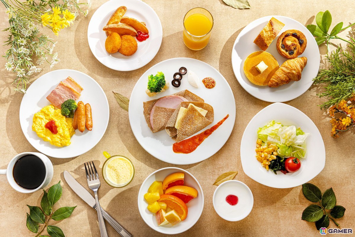 洋食と和食のブッフェスタイル朝食