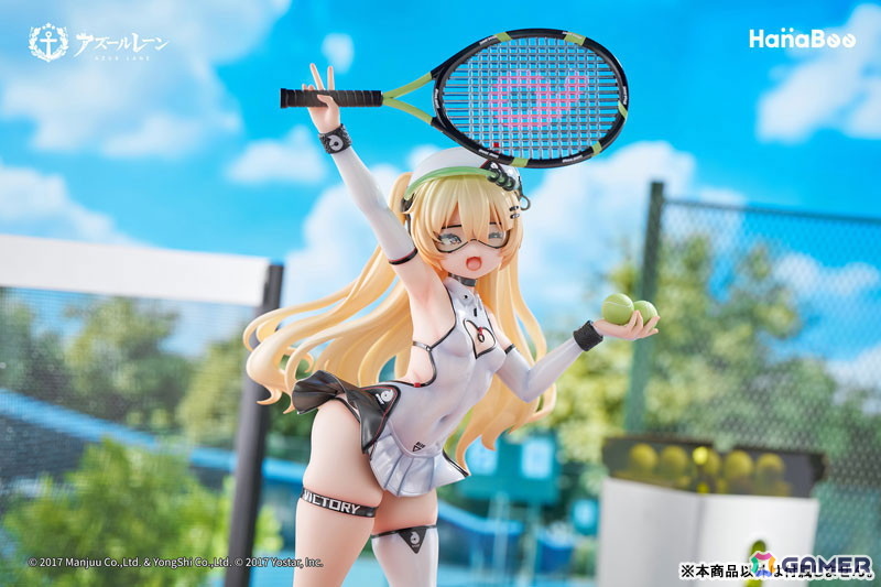 「アズレン」バッチがスキン「絢爛なるスポーツスター」の姿でフィギュア化!弾けるような笑顔と躍動感のあるポージングが魅力的に再現の画像