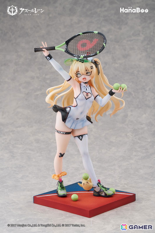 「アズレン」バッチがスキン「絢爛なるスポーツスター」の姿でフィギュア化!弾けるような笑顔と躍動感のあるポージングが魅力的に再現の画像