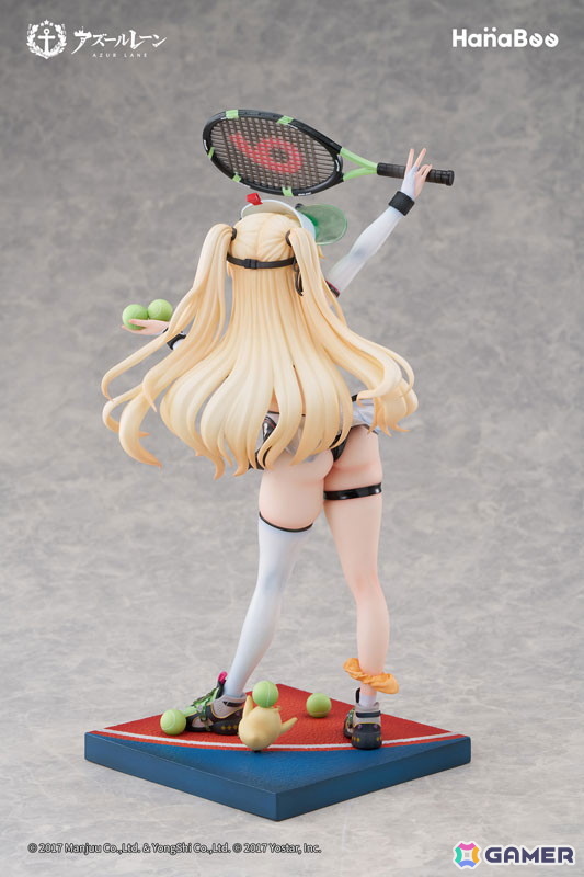 「アズレン」バッチがスキン「絢爛なるスポーツスター」の姿でフィギュア化!弾けるような笑顔と躍動感のあるポージングが魅力的に再現の画像