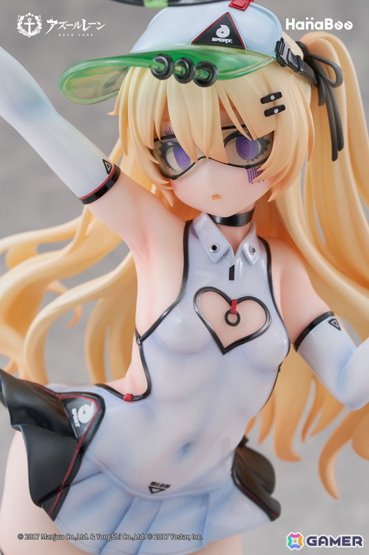 「アズレン」バッチがスキン「絢爛なるスポーツスター」の姿でフィギュア化!弾けるような笑顔と躍動感のあるポージングが魅力的に再現の画像
