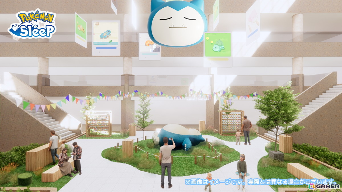 会場イメージ:巨大なカビゴンが出現!? おやすみカビゴン広場