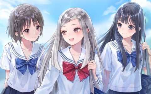 「BLUE REFLECTION Quartet: 少女たちのキセキ」の魅力を詰め込んだPV2が公開！岸田メルさん描き下ろしの新規イラストも