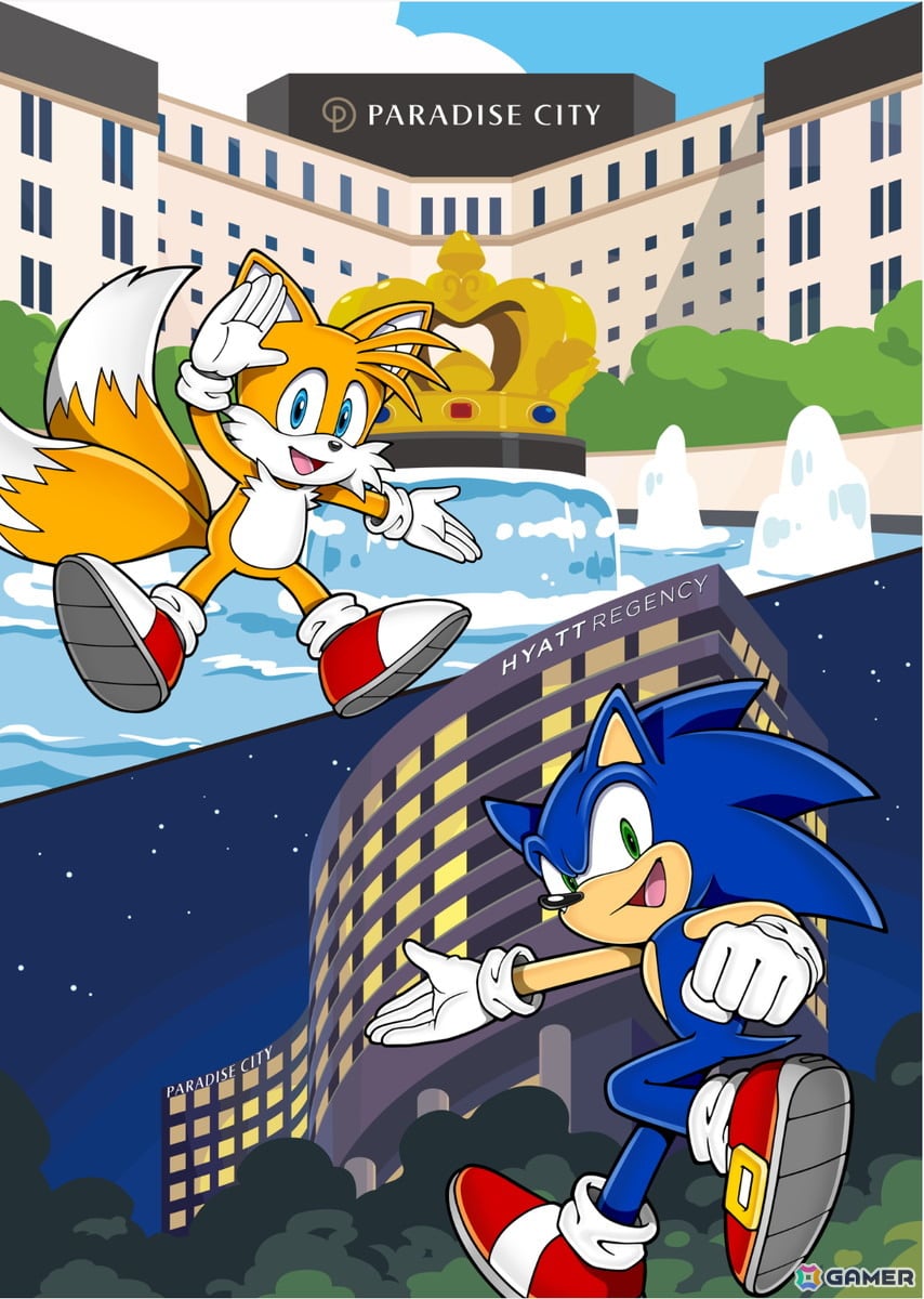 「ソニック」韓国・仁川の統合型リゾート「パラダイスシティ」とのコラボ「SONIC CHECK IN ADVENTURE」が開催！の画像