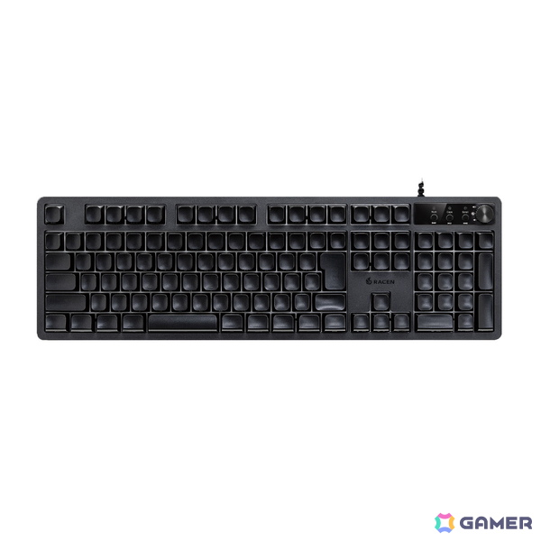 「RACEN メンブレン式ゲーミングキーボード Blink」が近日発売!音量調整ダイヤルや側面印字キーキャップを採用の画像