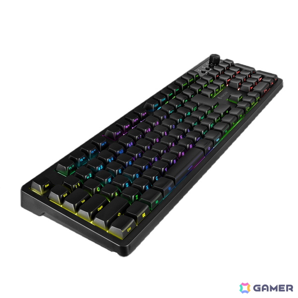 「RACEN メンブレン式ゲーミングキーボード Blink」が近日発売!音量調整ダイヤルや側面印字キーキャップを採用の画像