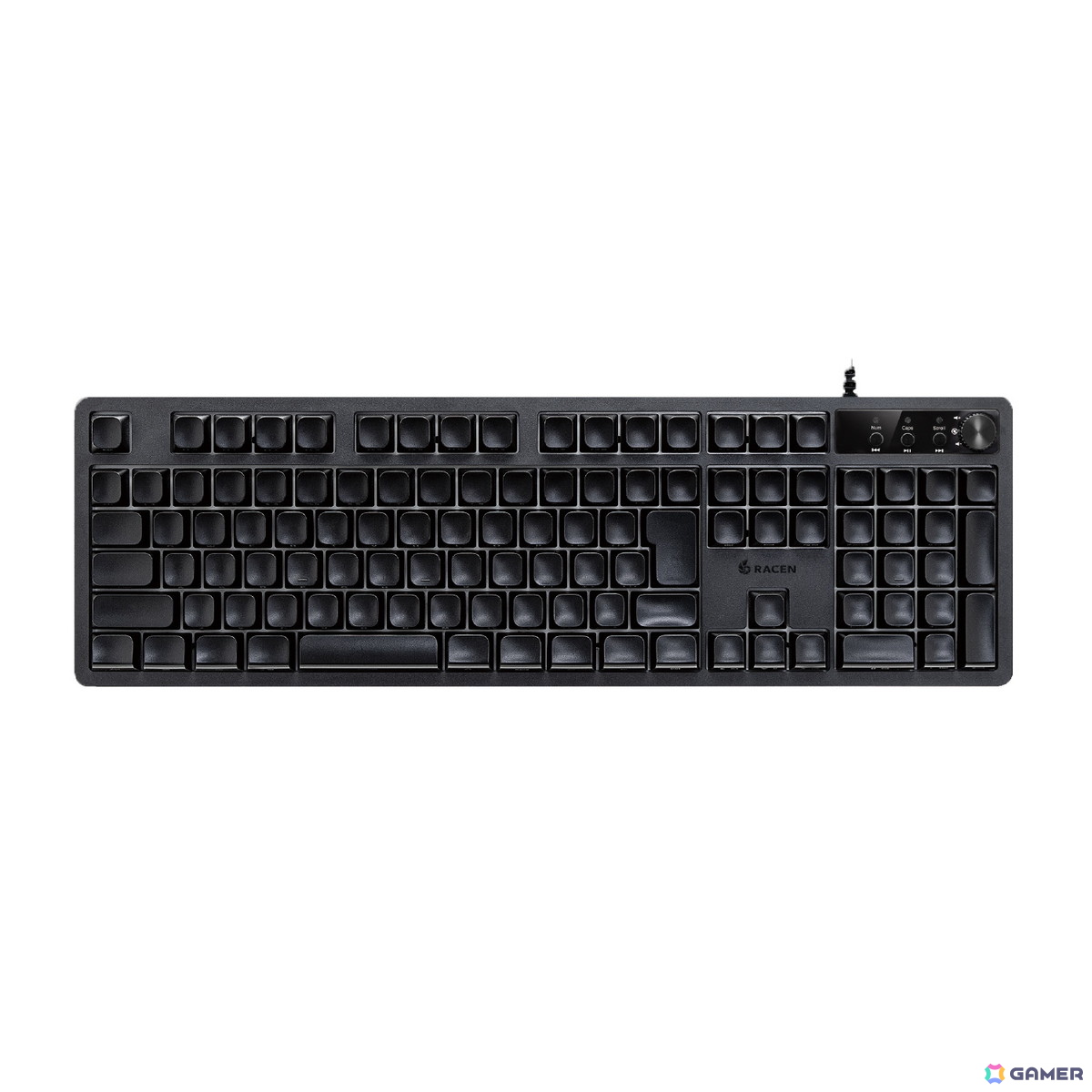 「RACEN メンブレン式ゲーミングキーボード Blink」が近日発売！音量調整ダイヤルや側面印字キーキャップを採用の画像2