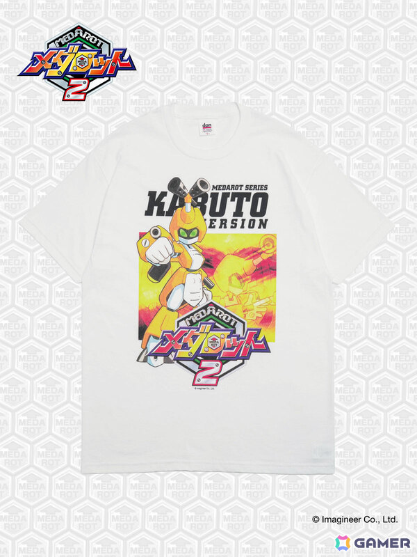 DANと「メダロット2」による公式コラボTシャツの受注販売が開始!1999年当時のゲームパッケージを再現、味わい深く経年変化していくの画像