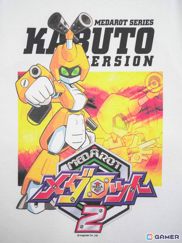 DANと「メダロット2」による公式コラボTシャツの受注販売が開始!1999年当時のゲームパッケージを再現、味わい深く経年変化していくの画像