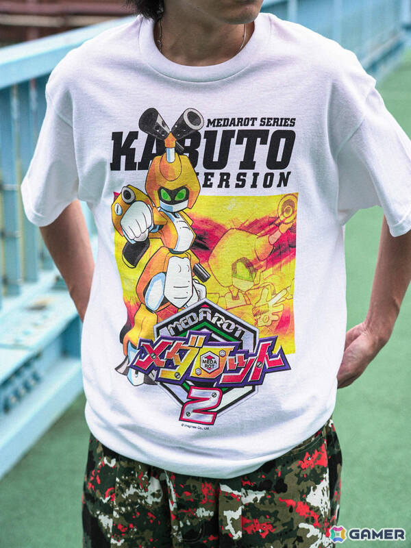 DANと「メダロット2」による公式コラボTシャツの受注販売が開始!1999年当時のゲームパッケージを再現、味わい深く経年変化していくの画像