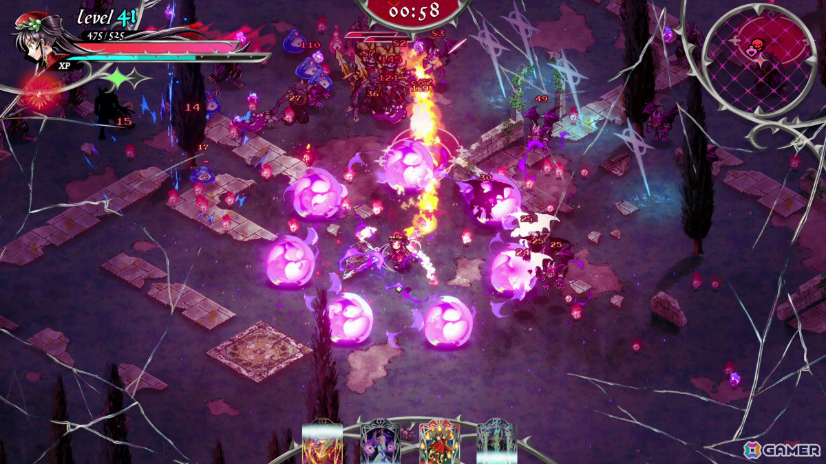 弾幕サバイバルデッキ構築アクション「ヘル・メイデン」早期アクセスは7月16日より開始！独自のデッキで地獄最強の魔物たちに立ち向かえの画像6