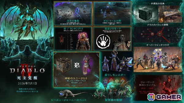 「ディアブロ IV」シーズン14「死主覚醒」が7月1日に開幕！「オーバーウォッチ」とのコラボもの画像2