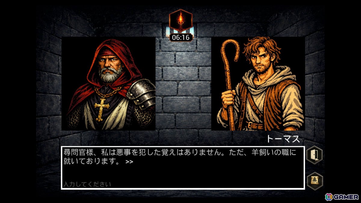 ローカルLLMによる会話システムを搭載した中世魔女裁判シム「Hex Judge」が7月17日にリリース！の画像5