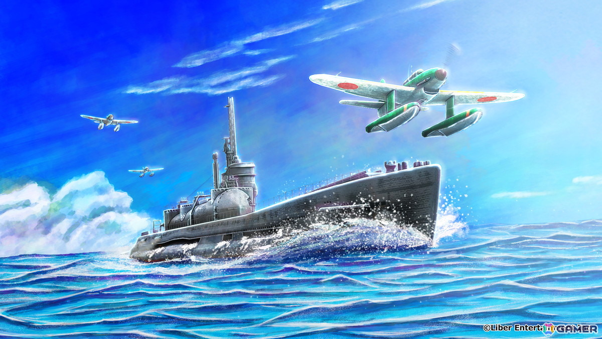 潜水「伊400(熾烈・ウルシー湾奇襲作戦)」イラスト