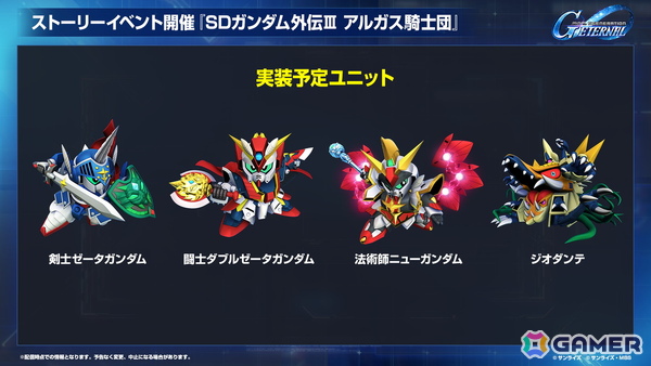 「SDガンダム ジージェネレーション エターナル」のロードマップ公開！「機動戦士ガンダムF91」追加やDMM GAMES版配信が決定の画像