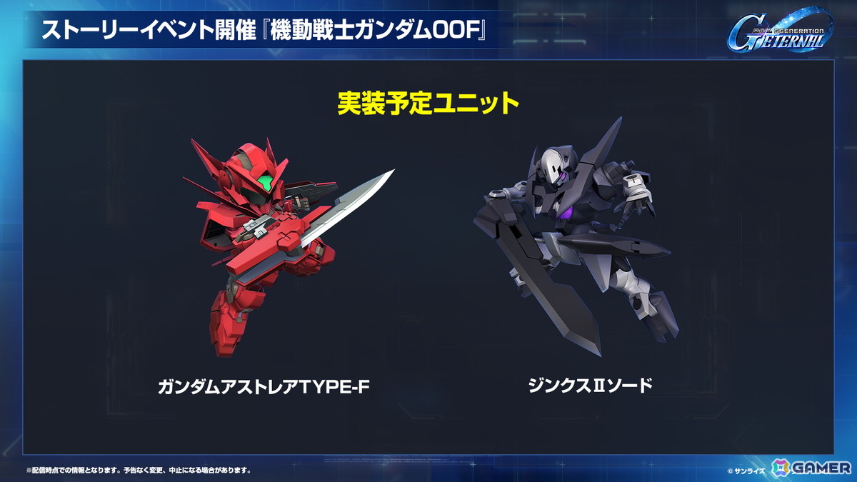 「SDガンダム ジージェネレーション エターナル」のロードマップ公開！「機動戦士ガンダムF91」追加やDMM GAMES版配信が決定の画像19