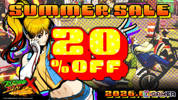 「RUSHING BEAT X」2人対戦を楽しめる「VSモード」が実装！Switch 2/Xbox Series X|S/Steam版の20％オフセールも開催の画像2