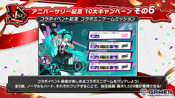 「ペルソナ5: The Phantom X」1周年を記念して「Life Will Change」のアレンジバージョンが実装！初音ミクとのコラボイベントも開催の画像13