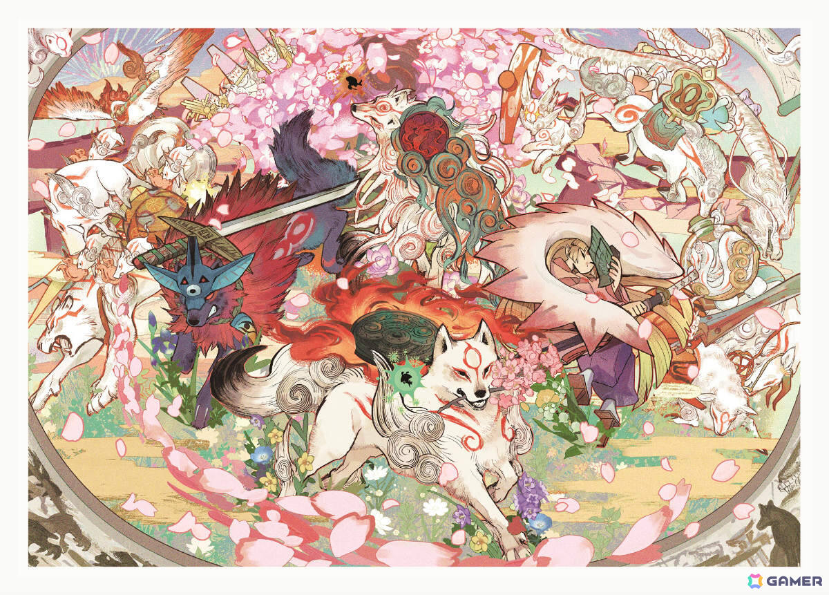 20周年を迎えた「大神」シリーズとイラストレーター・とびはち氏がコラボ！パブミラーなどをラインナップしたオンラインくじが登場の画像
