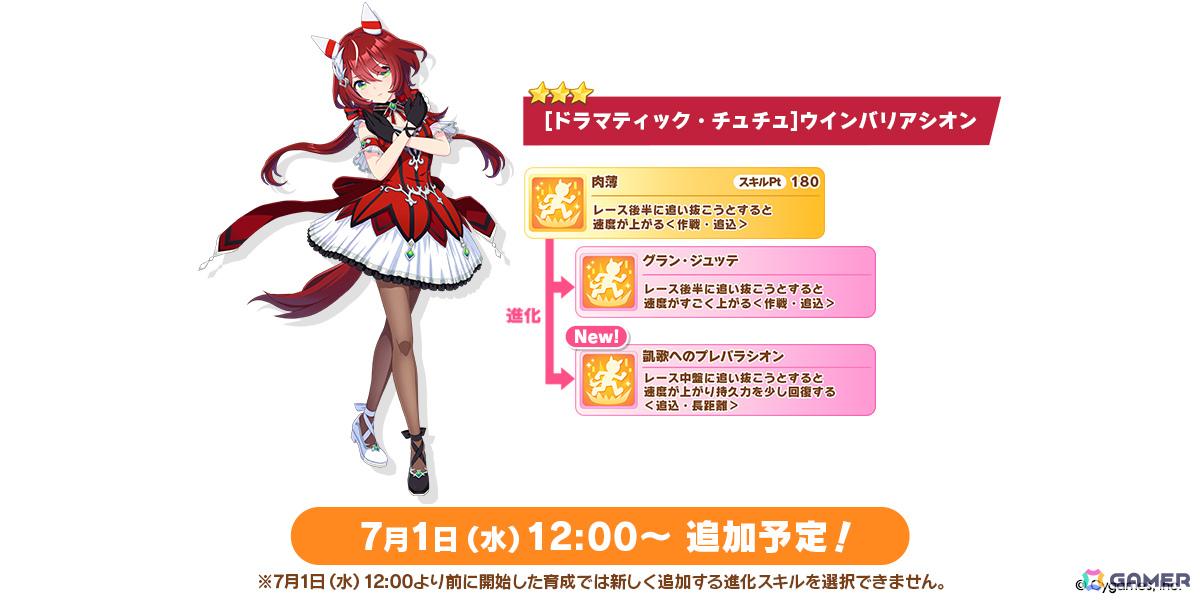 「ウマ娘」新衣装のナリタトップロードが育成シナリオ「トレセン軒編」とともに6月29日に登場！メイショウドトウ、駿川たづなのサポートカードもの画像